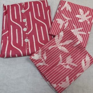 Unstitched suit material