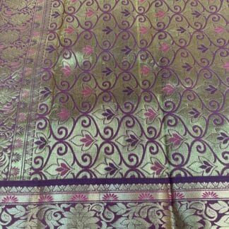 Kalyan silk saree (Brown)